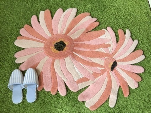 引き取りで格安提供 Hakka 玄関マット大判 花柄 1万円で購入 5年使用 Apples 志木のカーペット マット ラグの中古あげます 譲ります ジモティーで不用品の処分