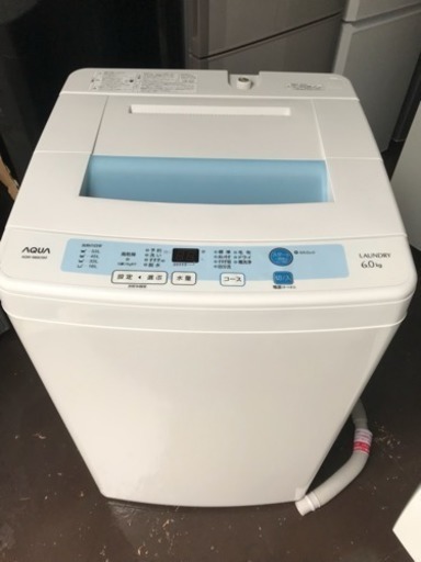 洗濯機 アクア ハイアール 2015年 1人〜2人用 6kg洗い AQW-S60C