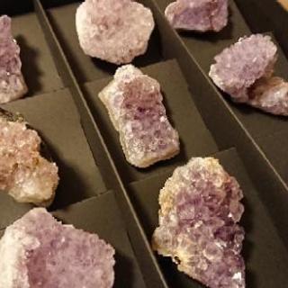 アメジスト(紫水晶)結晶 母岩つき美品全部まとめて