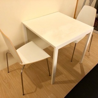 2人掛けダイニングテーブルセット（IKEA）