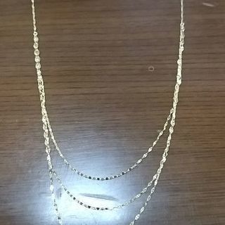 K18 イタリアン3連ネックレス 未使用です