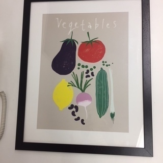 [中古]IKEA壁掛けアート<Vegetable>400円