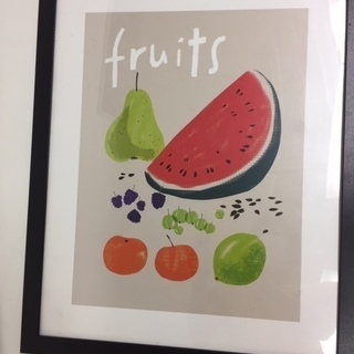 [中古]IKEA壁掛けアート<Fruits>400円