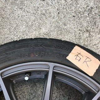 値下げ！215/45/17 ホイル付きノーマルタイヤ