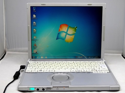 7000円!!Windows7●ネット、Youtube対応●パナソニック　LET'S NOTE CF-T8●Windows７ 32bit メモリ3ギガ ●Core 2Duo U9400 1.40ギガ HDD80GB●office2013互換対