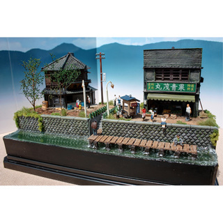 Nゲージ ジオラマ 完成品 川辺の店 - 売ります・あげます