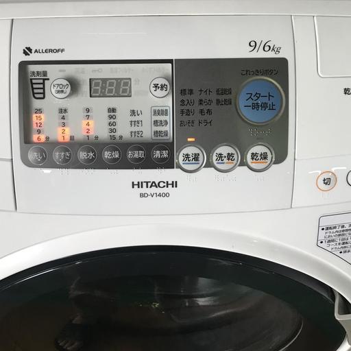 さいたま市発★☆☆12年製 HITACHI 日立 9/6kg BIGDRUM 電気洗濯乾燥機 BD-V1400L☆☆★