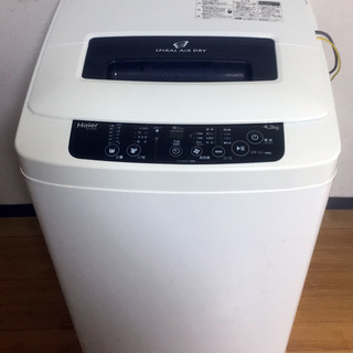 中古☆Haier 洗濯機 2015年製 4.2K 外使用