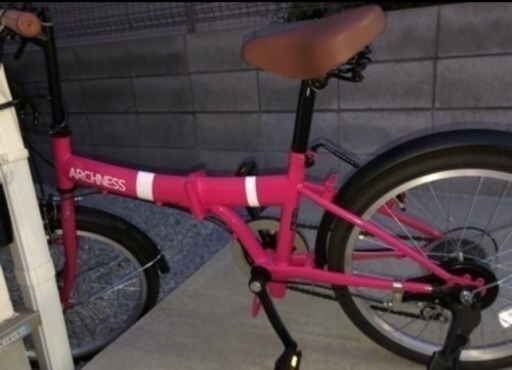 折りたたみ自転車 ピンク