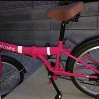 折りたたみ自転車 ピンク