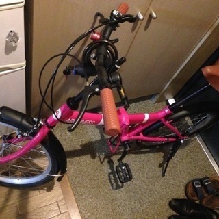 折りたたみ自転車 ピンク
