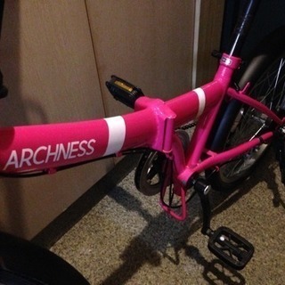 折りたたみ自転車 ピンク