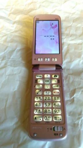 au 京セラ携帯電話　K012  サクラピンク