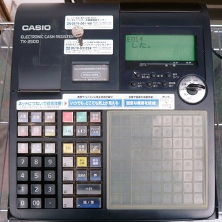 ☆カシオ CASIO TK-2500-4SBK 電子レジスター◇インターネットに ☆カシオ CASIO TK-2500-4SBK 電子レジスター◇インターネットに