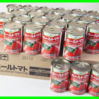 【新品・訳有】完熟ホールトマト400g 24缶セット/イタリア産...