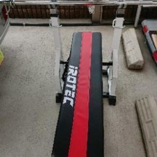 アイロテックベンチとバーベルのセット