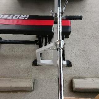 アイロテックベンチとバーベルのセット