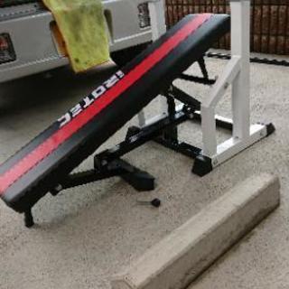 アイロテックベンチとバーベルのセット