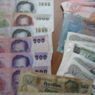 タイバーツ　旧紙幣　6280バーツ