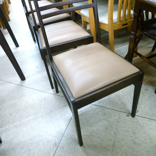 宮の沢店 朝日木材 4人ダイニングセット ゆったり 幅160cm モカブラウン系