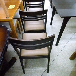 宮の沢店 朝日木材 4人ダイニングセット ゆったり 幅160cm モカブラウン系