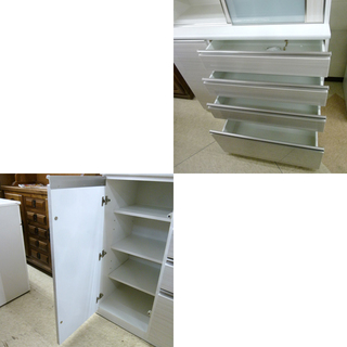 ニトリ 大型 大容量 食器棚 「ボスティア」スライド扉 幅120cm ソフトクローズ　札幌　手稲区　西宮の沢