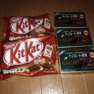 キットカット2袋&チョコレート効果3箱