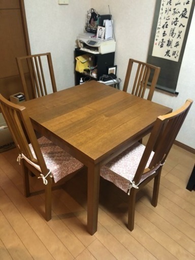 IKEAダイニングテーブル 5点セット