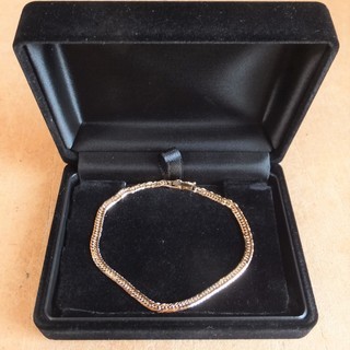 K18 18金 チェーンブレスレット19cm 約5g◆王道の人気