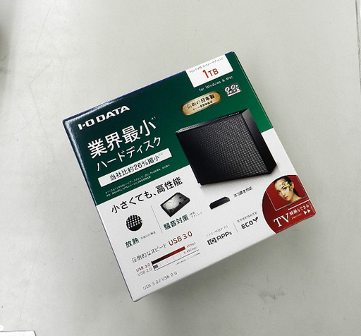 新品 I・O DATA/アイ・オー・データ 1TB USB3.0/2.0対応 外付HDD 外付けハードディスク PC・TV用 HDCZ-UT1K 札幌市 清田区 平岡