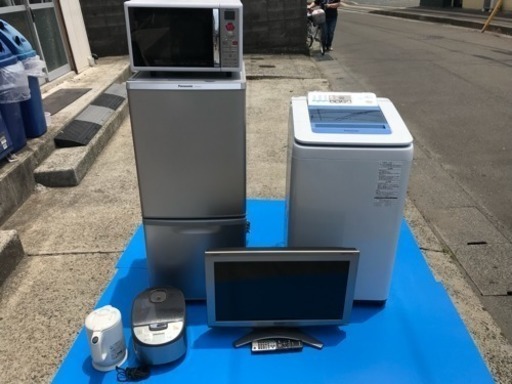 洗濯機、冷蔵庫、テレビ、レンジ、炊飯器、ケトルセット☆