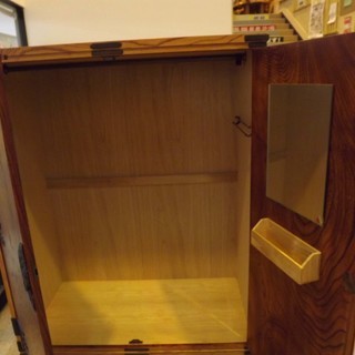値下げ！岩谷堂箪笥 幅119㎝ 重厚金具 岩谷堂たんす 洋タンス ロッカータンス 伝統工芸品 札幌 西岡発　  