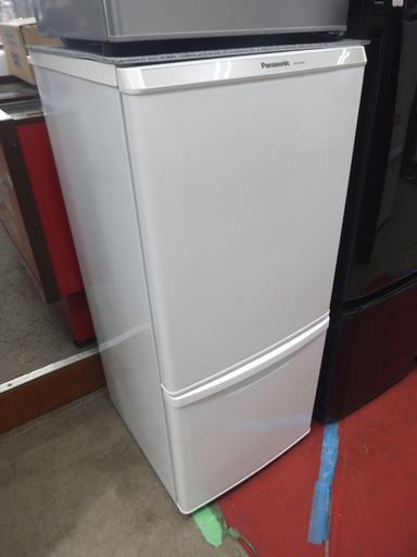 札幌 パナソニック 138L 2014年製 2ドア冷蔵庫 NR-B146W-W ホワイト