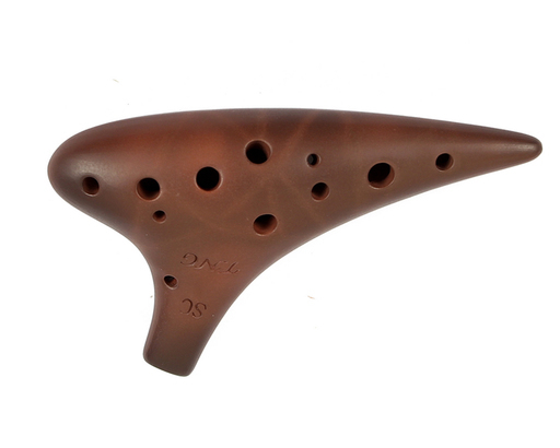 TNG オカリナ シングル 12穴 Ocarina 高級 管吹奏 楽器 台湾製 紫砂 (ソプラノC管-SC)