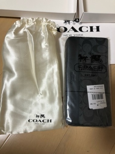 ラスト1品！！早い者勝ちです。新品未開封COACH長財布f75000 ブラック