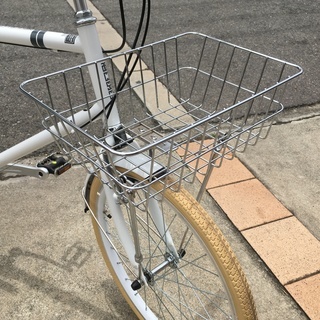 【新車】ミニベロ２０インチ　カゴ付き（当店オリジナル仕様）