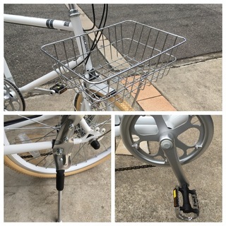 【新車】ミニベロ２０インチ　カゴ付き（当店オリジナル仕様）