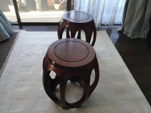木製椅子2個(中目黒の中古家具店で購入)