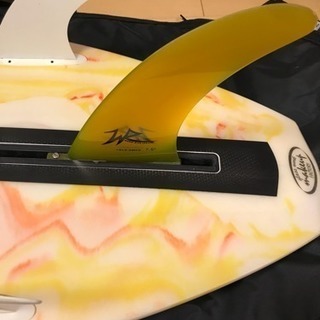 中古美品サーフボード6フィート 超浮力  リーシュ、フィン、ケース付き