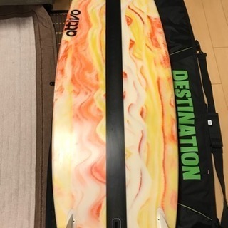 中古美品サーフボード6フィート 超浮力  リーシュ、フィン、ケース付き