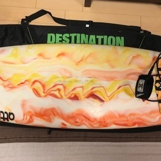 中古美品サーフボード6フィート 超浮力  リーシュ、フィン、ケース付き