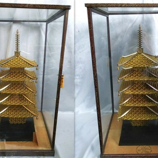 五重塔 五重の塔 五円玉工芸 特大サイズ 高さ55cm 5円玉アート 5円玉 五円玉細工 コイン手芸 置物 御縁 縁起物 たっちくん 京終のその他の中古あげます 譲ります ジモティーで不用品の処分