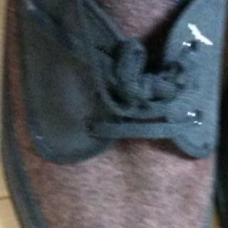 紳士靴 無料 未使用品 茶色と黒のツートーンカラー 布地です