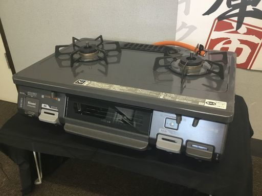 現状品！17年製 リンナイ LPガス用 ガスコンロ ガスレンジ ガステーブル RT64JHS-R