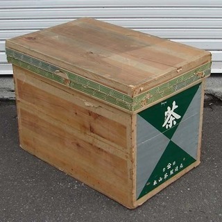 昭和レトロ お茶箱 木箱 木製 収納ケース 中古 其の壱