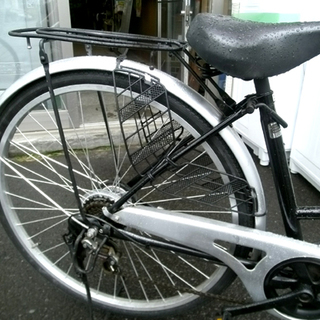 ☆ 28インチ 自転車 ブリヂストン シティサイクル シルバー 6段変速 カゴ付き カギ付き ライト付き 札幌 北20条店 ☆ ☆ 28インチ 自転車 ブリヂストン シティサイクル シルバー 6段変速