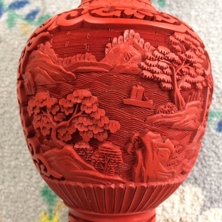 中国 アンティーク 壺 花瓶 2点