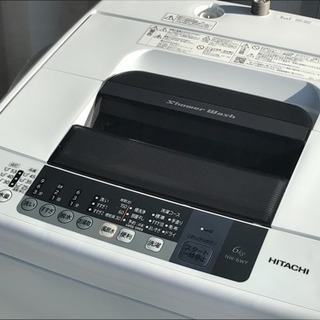 美品！日立 洗濯機◇6.0kg◇白い約束◇2015年製◇NW-6WY - 神戸市