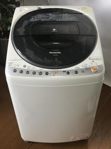 さいたま市発◆◇ Panasonic 全自動 洗濯 乾燥機 NA-FR80S6 洗8kg/乾4.5kg ナノイー エコナビ 省エネ ◆◇