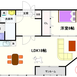 【ラパンジール大国4】5号タイプ！1LDKタイプ！小型犬か猫の飼...